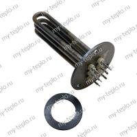 Блок ТЭН для котла Сангай ЭВПМ-4,8, фланец D-100 (углеродистая сталь) (tenSangay48us100)