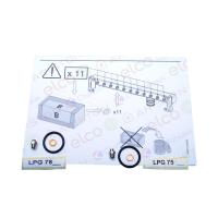 Ariston комплект перевода на сжиженный газ (lpg) (65106695-01)