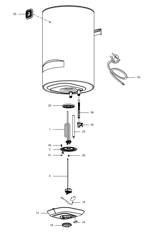 Запчасти Ariston PRO1 R 100 V PL купить в Тюмени