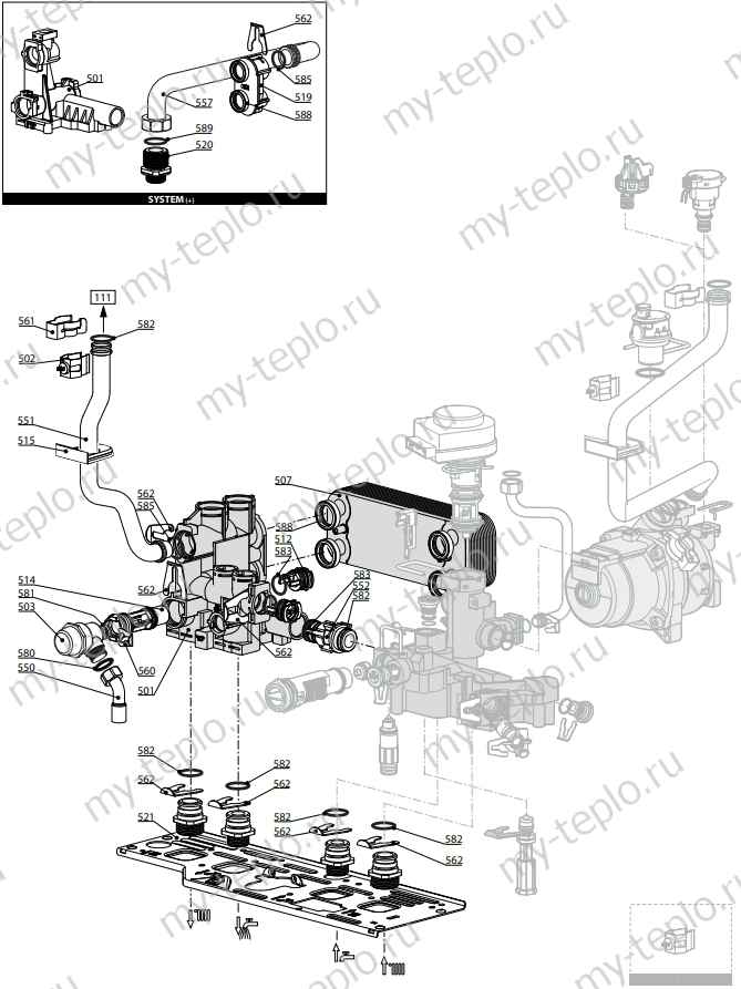 Запчасти Ariston CLAS EVO SYSTEM 24 FF купить в Тюмени