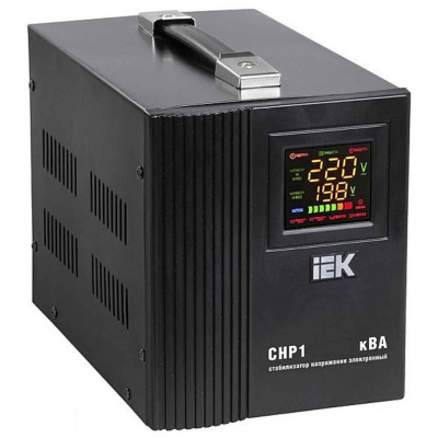 Стабилизатор напряжения IEK HOME СНР 1-0-1,5 кВА (220 В, 1,5 кВт, переносной) (IVS20-1-01500)