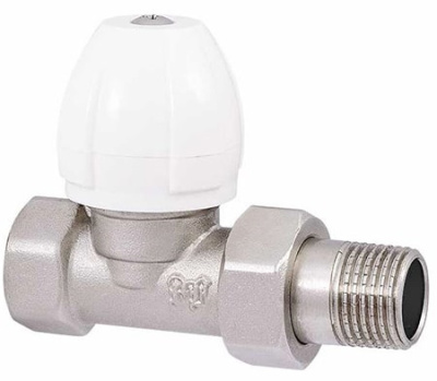 Вентиль для радиатора прямой (рез.затвор) 1/2" PROFactor (PF RVS 368)